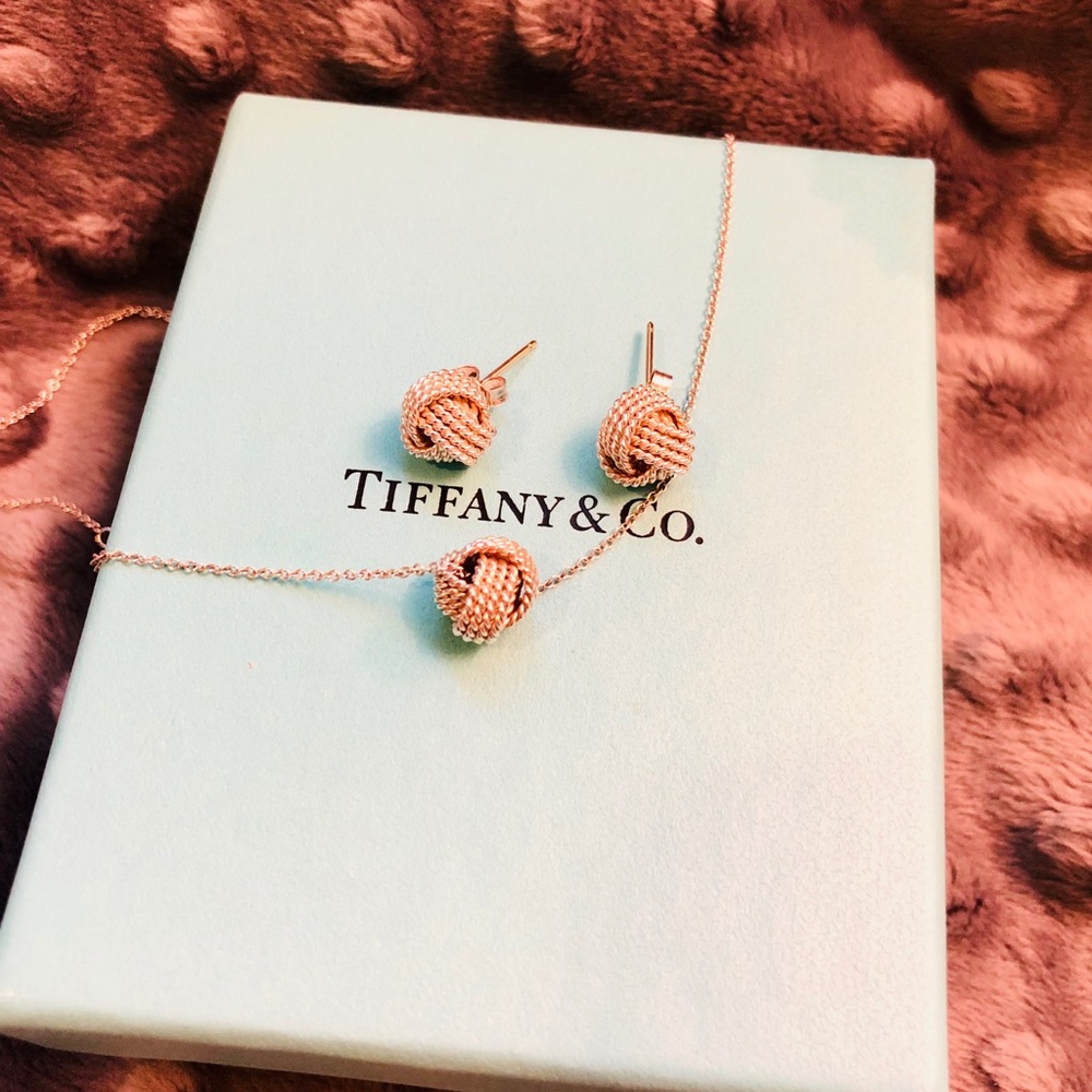 Tiffany & Co. Twist Knot Necklace & Earrings
